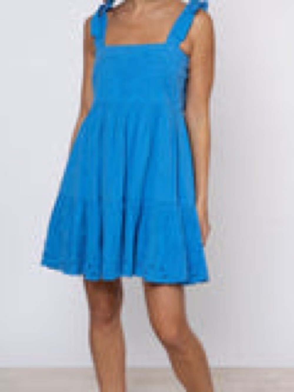 Juliet Dunn cobalt blue embroidered sundress